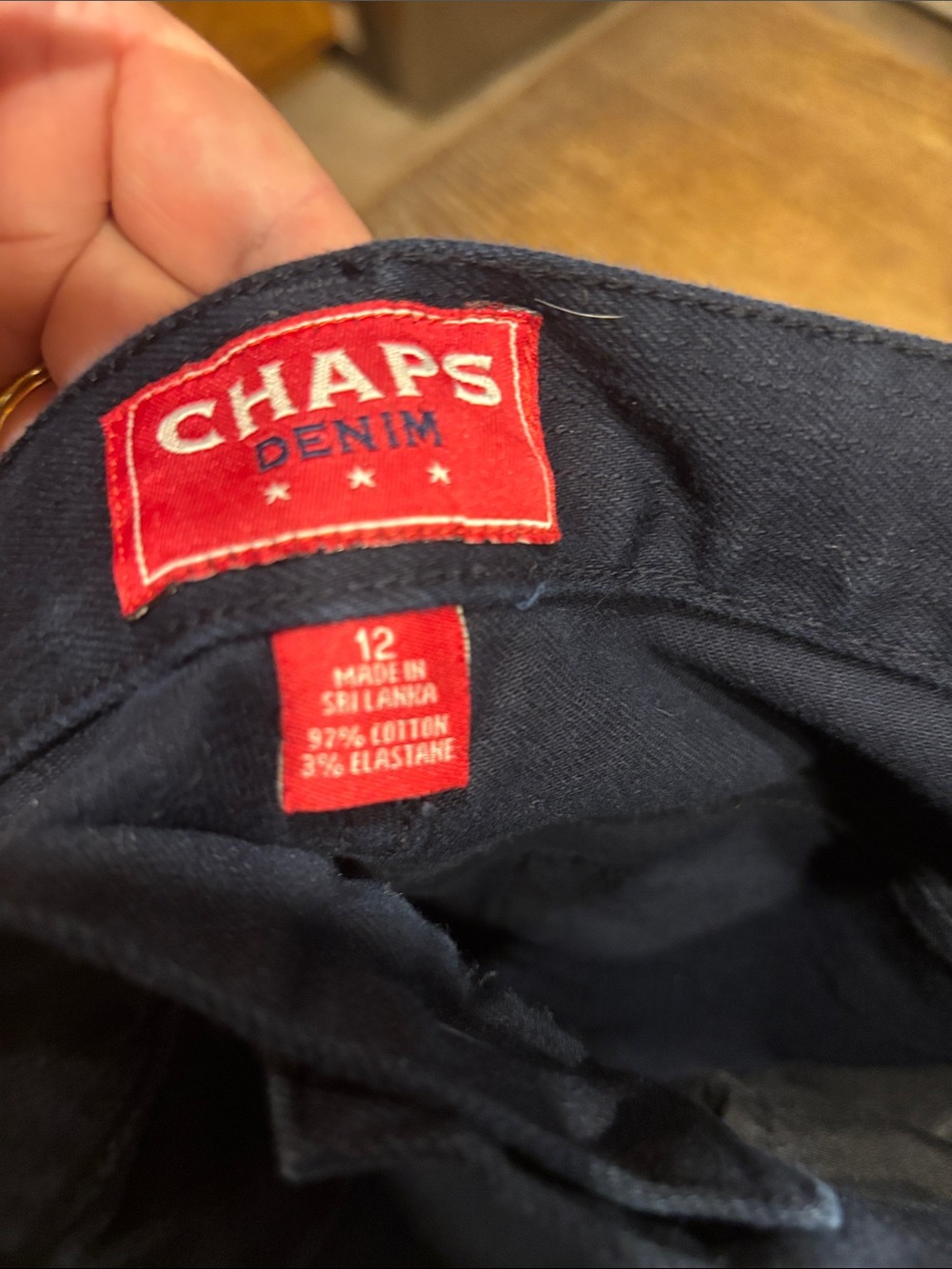 Chaps Woman’s Straight Jeans in Dark Blue - Picture 4 of 4